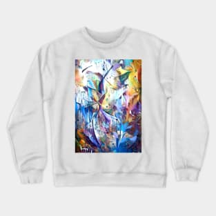 Abstract Flowers Crewneck Sweatshirt